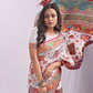 Shree Shyam Fashion Linen Cotton(Woven Work) White Saree