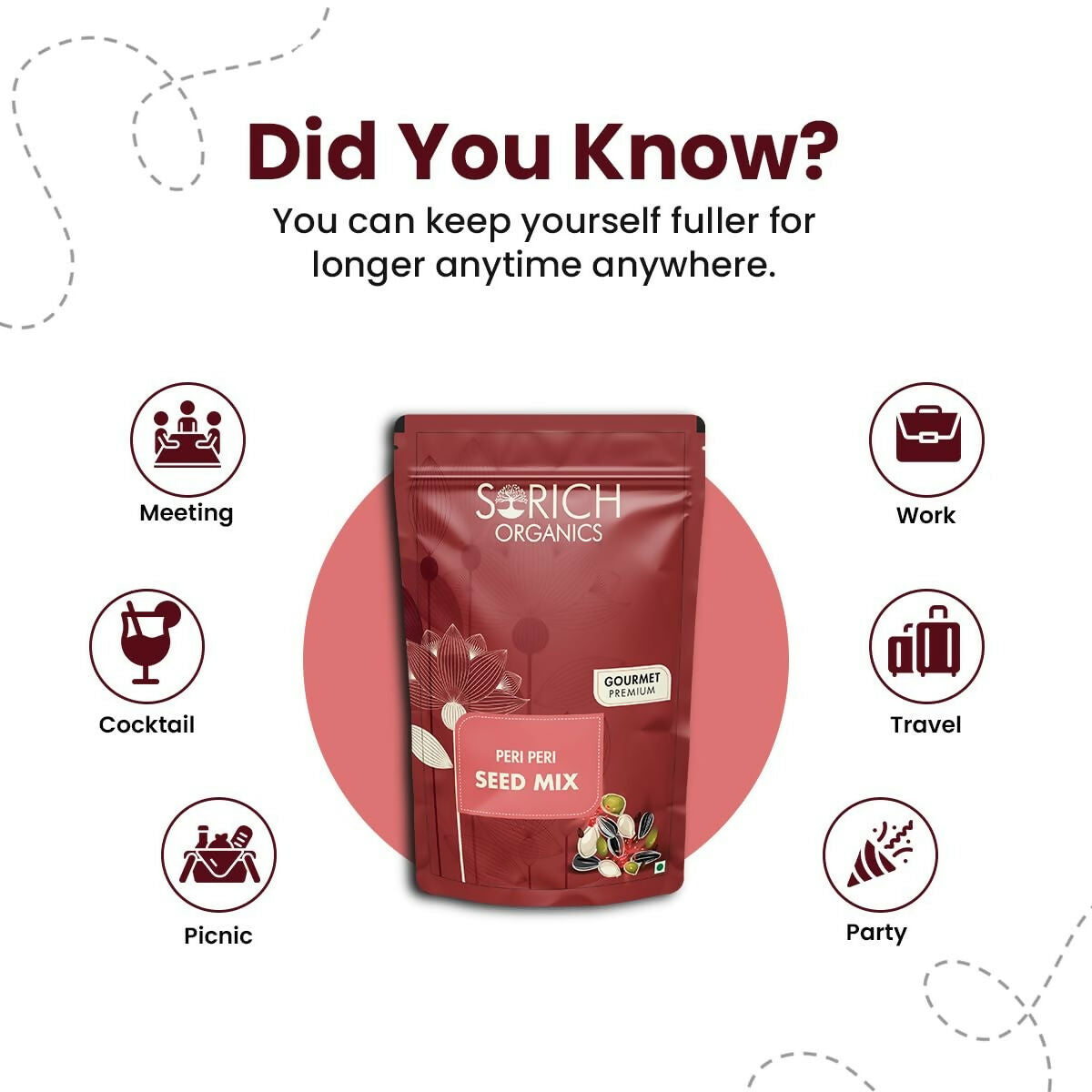 Sorich Organics Peri Peri Seed Mix - Swadesiicart