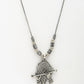 NVR Women's Silver-Toned German Silver Oxidised Pendant with Chain | Swadesiicart