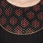 Aniyah Rayon Black Color Block Print Anarkali Kurta (AN-187K)
