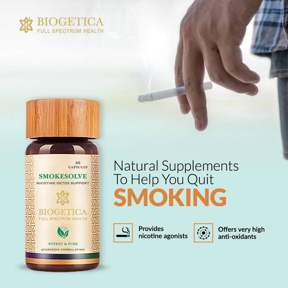 Biogetica Smokesolve (Lungs Care- Antioxidant) - Swadesiicart
