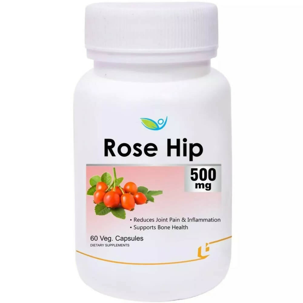 Biotrex Rose Hip Extract 500mg Veg Capsules | Swadesiicart