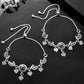 VOJ Set Of 2 Silver Plated Peacock Handcrafted Anklets - Swadesiicart