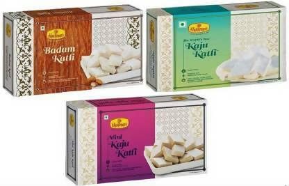Haldiram's Nagpur Kaju Katli, Badam Katli, Mini Kaju Katli | Swadesiicart