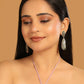 Nuyug 22K Gold Plated Labradorite Stone Contemporary Drop Earrings | Swadesiicart