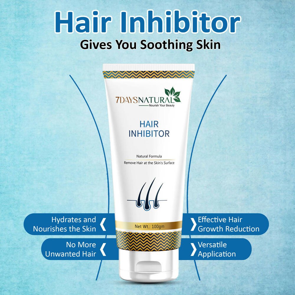 7 Days Organic Hair Inhibitor Permanent Hair Removal Cream - Swadesiicart