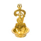 Spillbox Gold-Toned Brass Om Sakthi Diya Pooja Essential | Swadesiicart