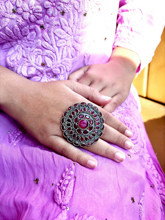 Joban Fashion Monalisa Stone Big Size Finger Ring | Swadesiicart