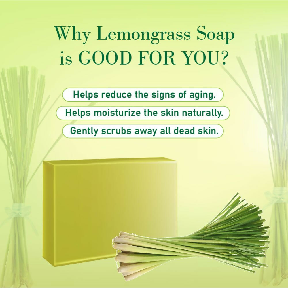 Prakriti Herbal Soap Lemongrass - Swadesiicart