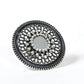 Mominos Fashion Joharkamal Oxidised Silver-Toned Adjustable Finger Ring - Swadesiicart