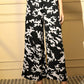 Black Crepe Digital Printed Top With Matching Trouser - Shivani