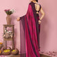 Attractive These Party Wear Ready To Wear Saree - Pink | Swadesiicart