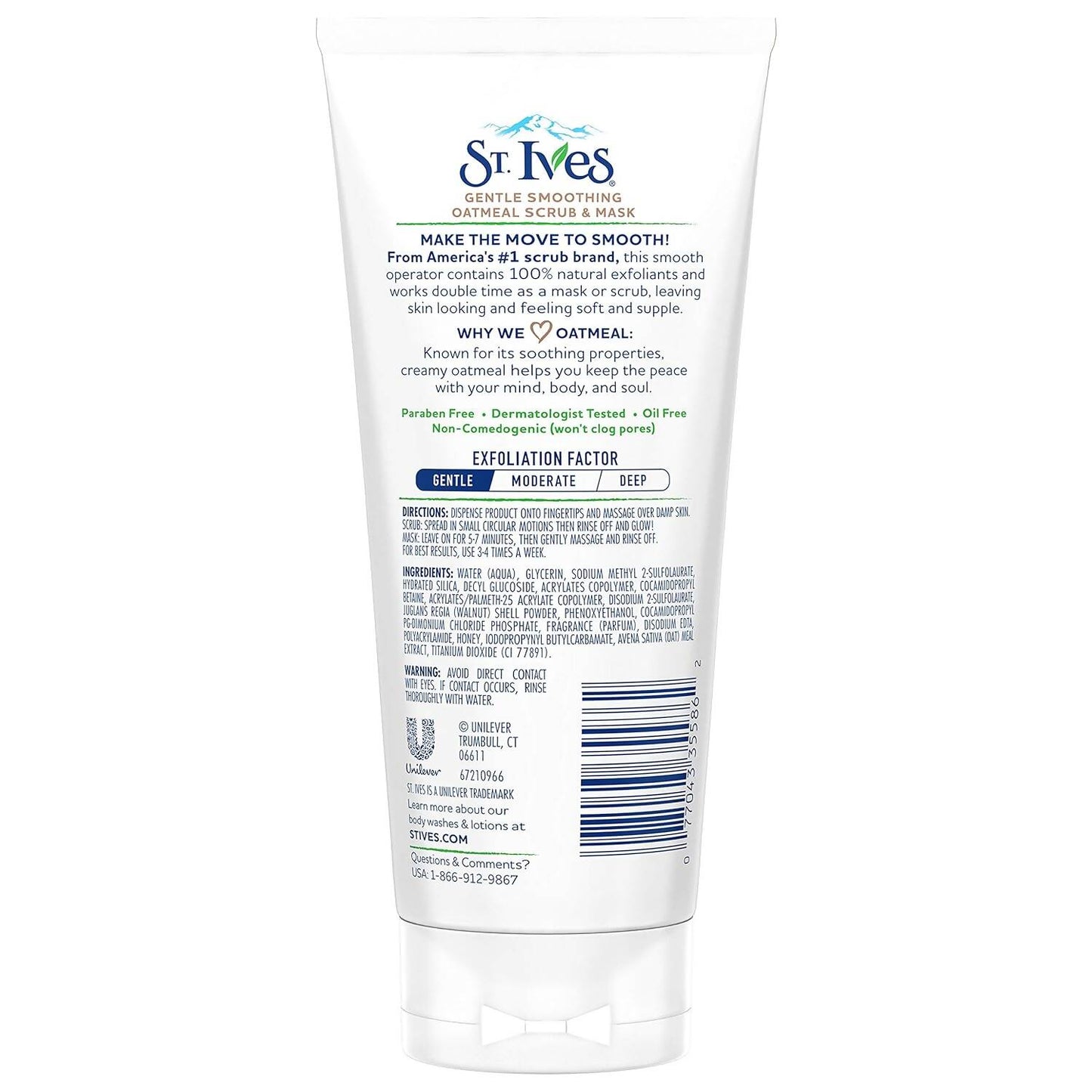St. Ives Gentle Smoothing Oatmeal Scrub and Mask - Swadesiicart