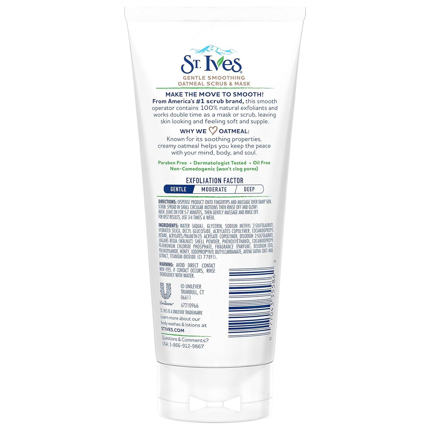 St. Ives Gentle Smoothing Oatmeal Scrub and Mask - Swadesiicart