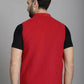 Even Apparels Nehru Jacket With Welt Pockets - Red | Swadesiicart