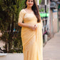 Yellow Pure Chiffon Woven Design Saree with Unstitched Blouse - Hiral Fashion | Swadesiicart