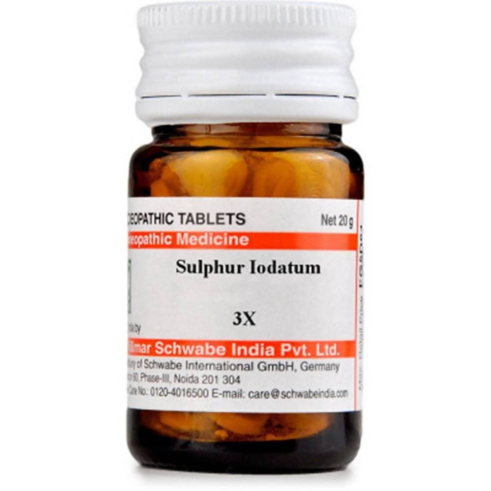 Dr. Willmar Schwabe India Sulphur Iodatum Trituration Tablet 3X | Swadesiicart