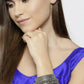Mominos Fashion Oxidised Silver Plated Openable Bracelet With Ghungroo Online