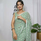 Vamsee Patangiyu Pista Green Georgette Saree - Swadesiicart