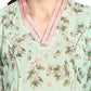 Ahalyaa Women's Yellow Geogette Digital Print Kurta | Swadesiicart