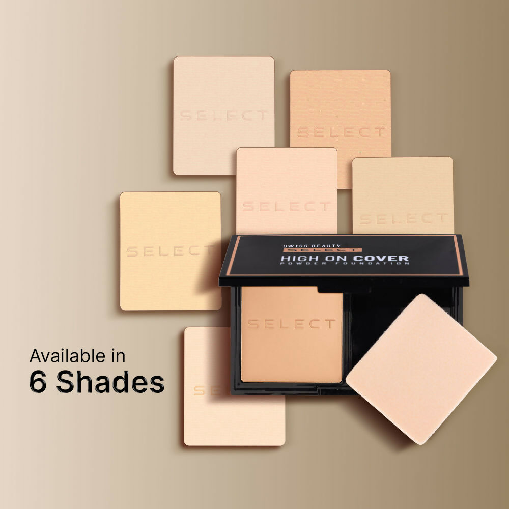 Swiss Beauty Select High On Cover Powder Foundation - 2 Light Natural | Swadesiicart