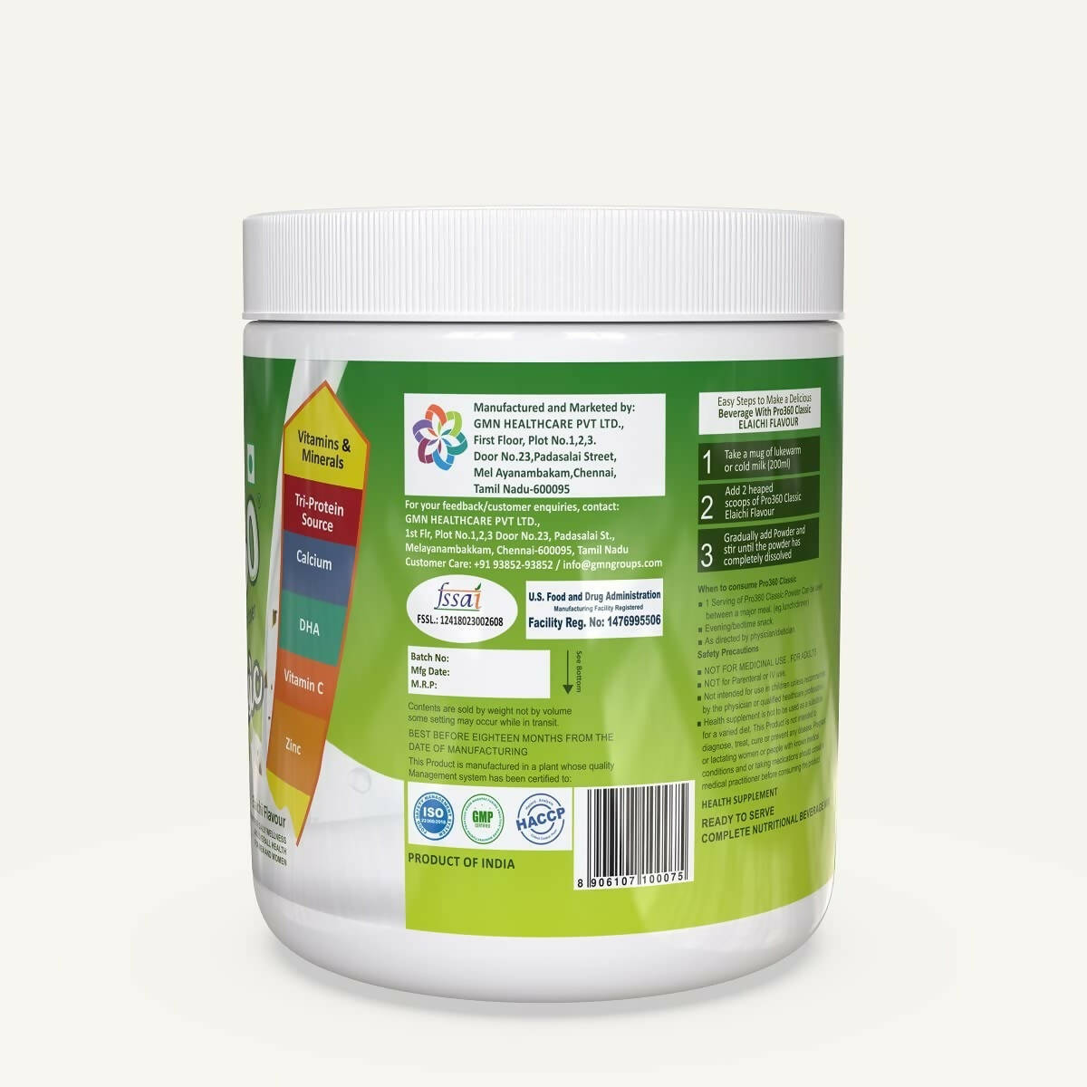 Pro360 Classic Daily Wellness Nutritional Protein Health Drink Supplement Powder | Swadesiicart