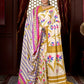 Aayaa Designer Winter Collection Printed Saree With Shawl - Multi Color