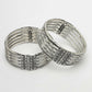 NVR Women's Set of 2 Silver-Toned German Silver Oxidised Kada Bangle - Swadesiicart