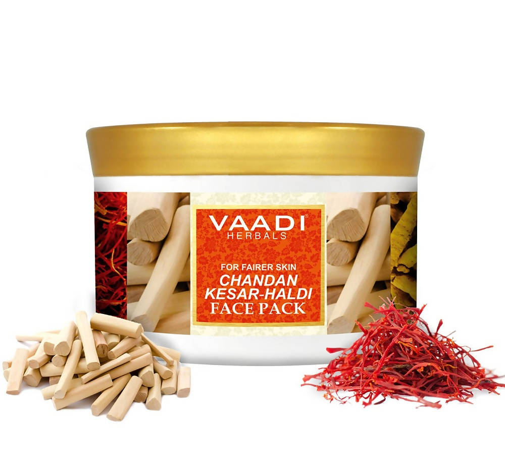Vaadi Herbals Chandan Kesar Haldi Face Pack - Swadesiicart