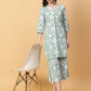 Joban Fashion Green Cotton Printed & Hand Work Co-ord Set - Swadesiicart