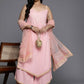 Ahalyaa Women's Traditional wear Kurta Set - Pink | Swadesiicart