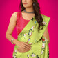 Aayaa Designer Printed Satin Saree - Multi Color