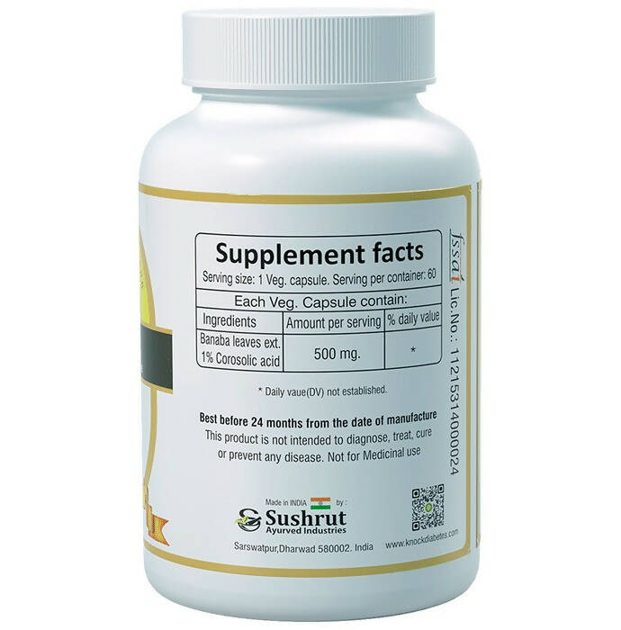 Sushrut Ayurved Good Health Banaba Veg Capsules - Swadesiicart