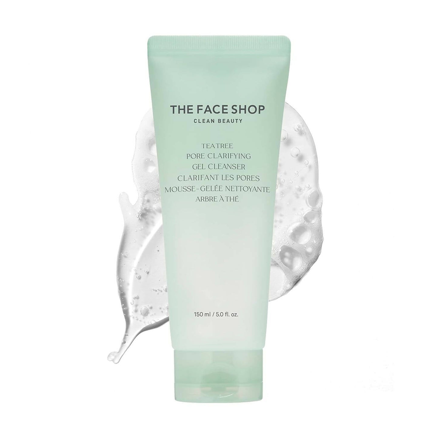 The Face Shop Tea Tree Pore Clarifying Gel Cleanser - Korean Skincare | Swadesiicart