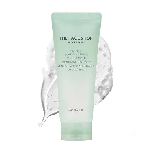 The Face Shop Tea Tree Pore Clarifying Gel Cleanser - Korean Skincare