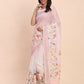 Shree Shyam Fashion Linen Cotton Light Pink Saree
