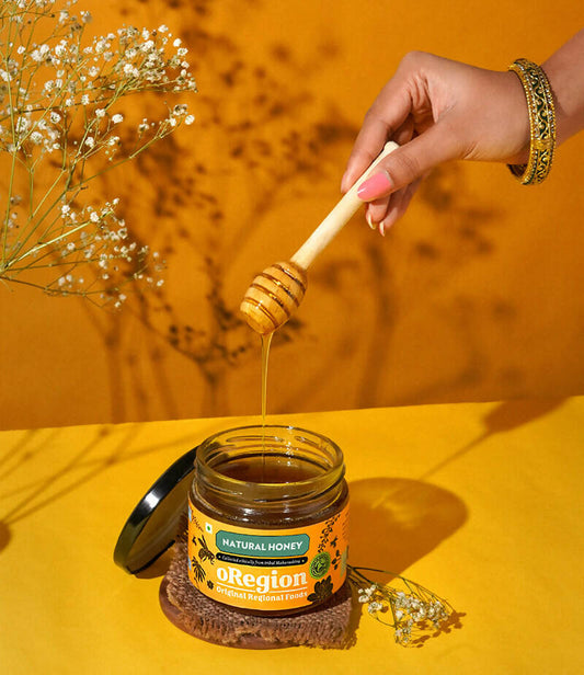 oRegion Natural Raw Multifloral Honey - Swadesiicart