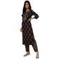 Anubhutee Women's Navy Kurta Churidar with Dupatta Set | Swadesiicart