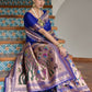 Vishnu Weaves Women's Royal Paithani Silk Zari Woven Saree with Blouse - Swadesiicart