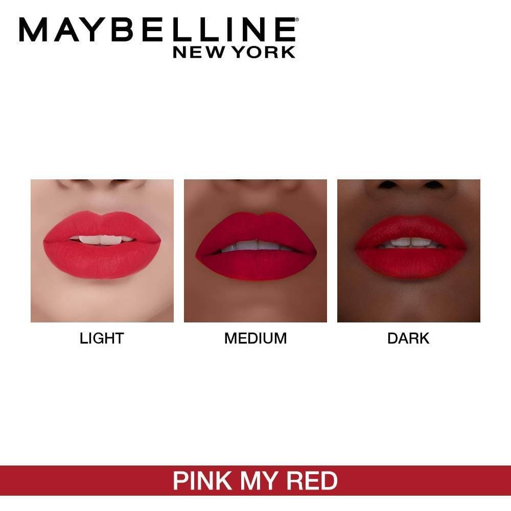 Maybelline New York Color Sensational Creamy Matte Lipstick / 641 Pink my Red - Swadesiicart
