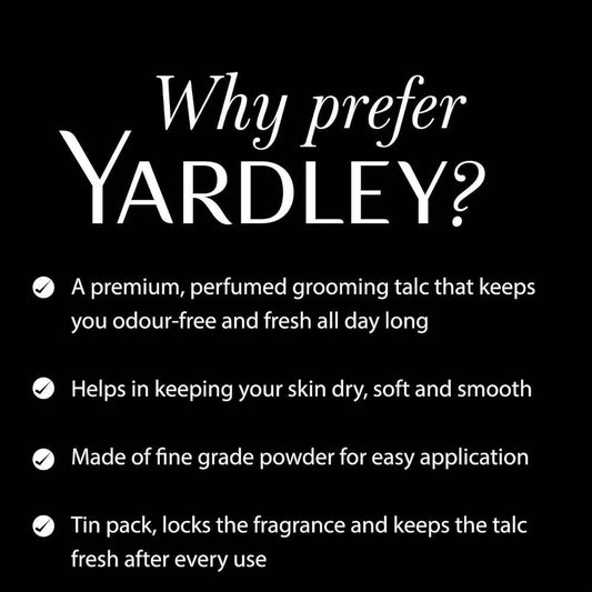 Yardley London Elegance Deodorizing Talc Powder For Men - Swadesiicart