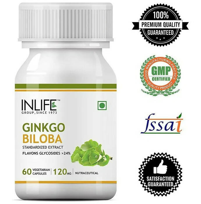 Inlife Ginkgo Biloba Extract Vegetarian Capsules - Swadesiicart