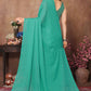Aafreen Partywear Designer Firozi Rangoli Silk Fancy Saree