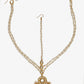 Gold-Polished White Kundan Studded Matha Patti - Ruby Raang | Swadesiicart