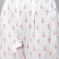 Ahalyaa Women White Pure Cotton Printed Kurta Pant Set | Swadesiicart