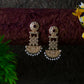 Joban Fashion Women Matte Gold Brass Earrings | Swadesiicart