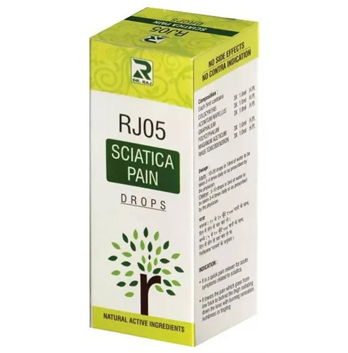 Dr. Raj Homeopathy RJ05 Sciatica Pain Drops | Swadesiicart