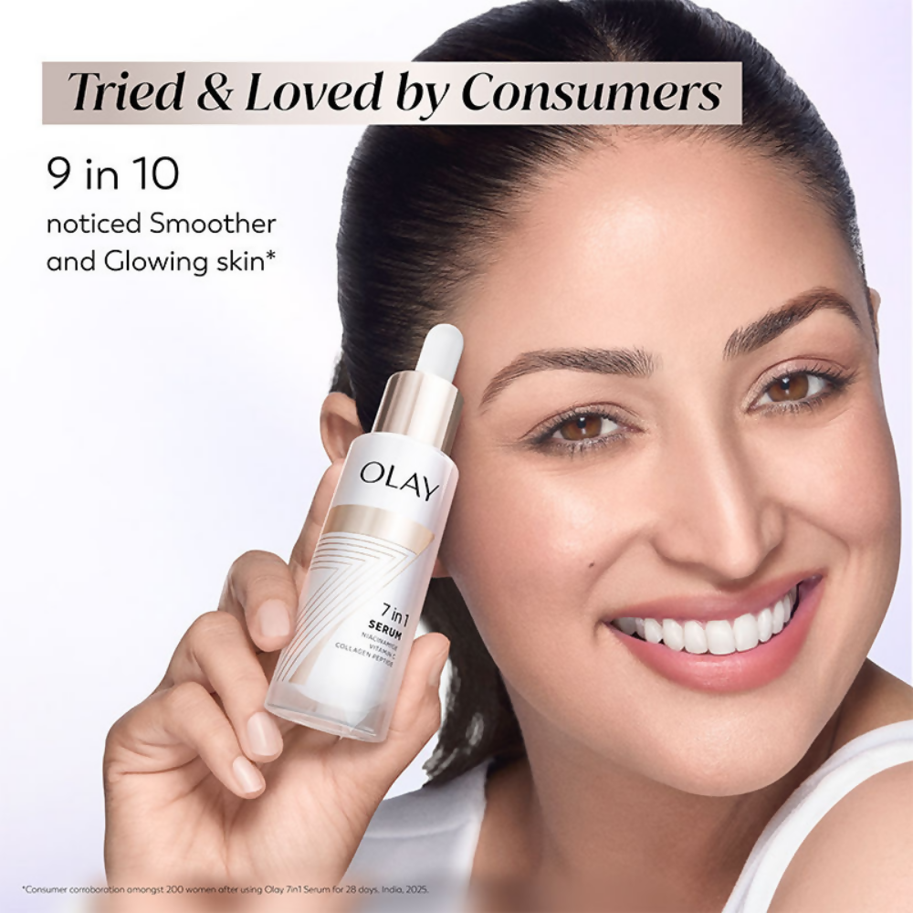 Olay 7in1 Serum with Niacinamide, Vitamin C, Collagen Peptides - Swadesiicart