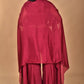 Morchari Women And Hand Embroidery Palazzo Set-Magenta - Swadesiicart