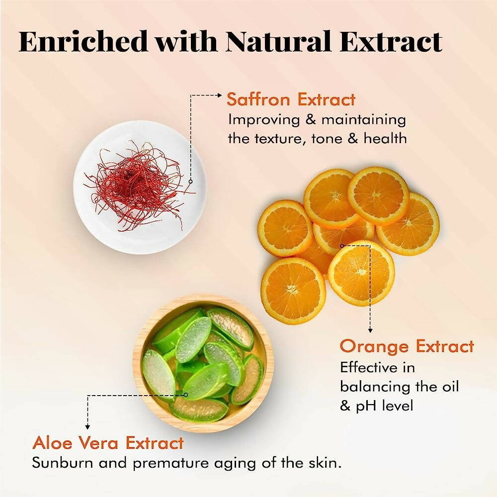 NutriGlow Luxury Skincare Kashmiri Saffron Moisturizer with SPF 20 - Swadesiicart